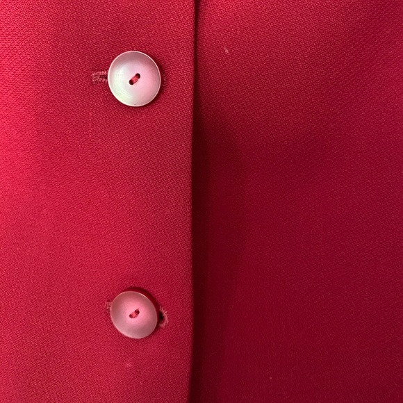 VTG red 14 Pendleton wool blazer buttons virgin - Picture 10 of 11